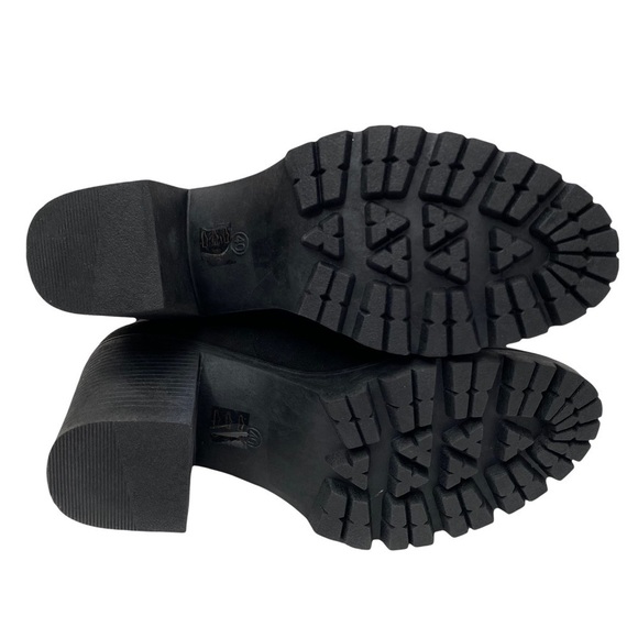 Topshop Byron Unit Booties Black Sz 9.5 NWOB Chunky Heel - Picture 8 of 12